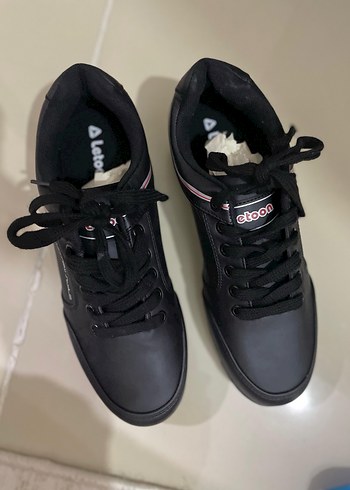 Siyah Bağcıklı Erkek Spor Ayakkabı - Görsel 3