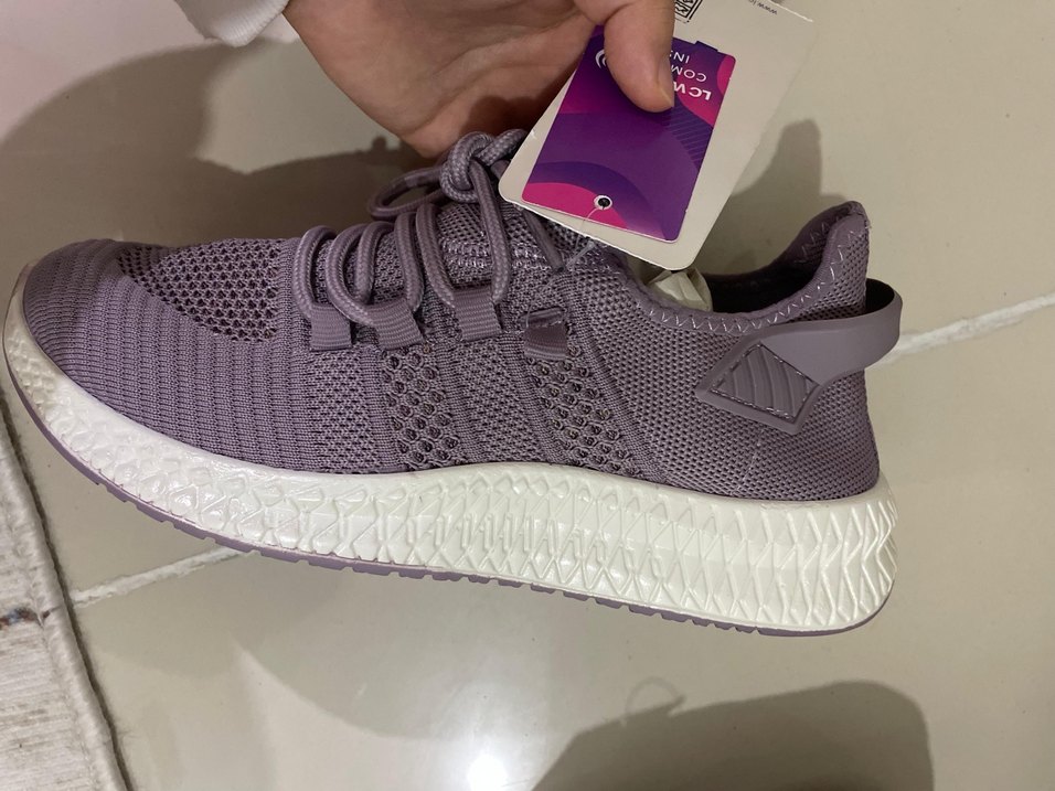 Mor Bağcıklı Kadın Spor Ayakkabı - Görsel 3