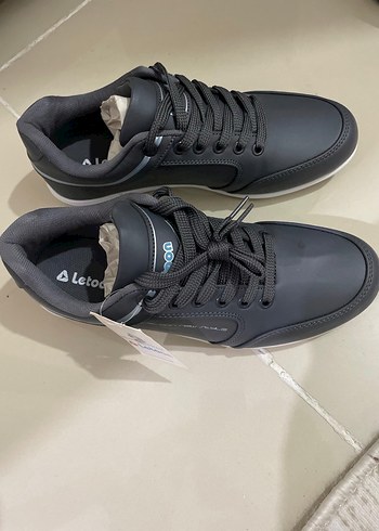 Siyah Gri Erkek Spor Ayakkabı Velcro - Görsel 2