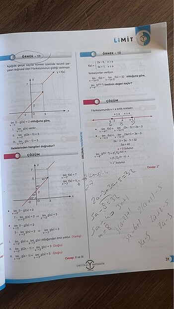 Beden Orijinal ayt matematik limit ve süreklilik fasikülü