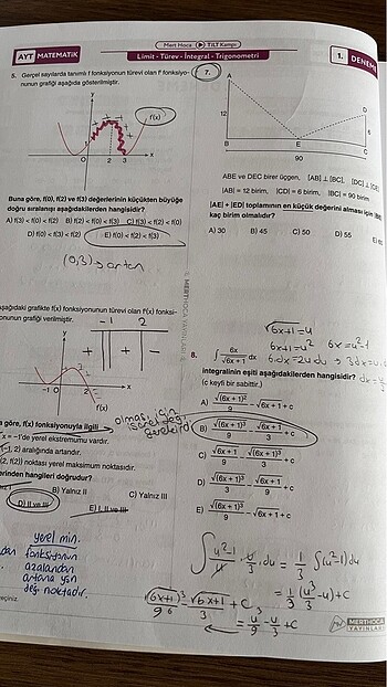  Beden Mert Hoca Trigonometri İntegral Limit Türev Deneme