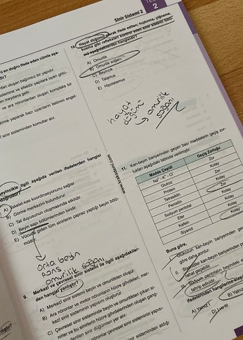 Beden Barış Hoca AYT Dr. Biyoloji Soru Bankası