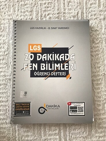 20 Dakikada Fen Bilimleri Öğrenci Defteri 8. Sınıf LGS