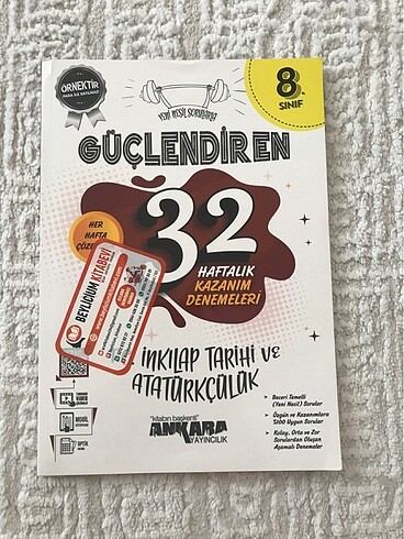 Güçlendiren kazanım denemeleri 8. sınıf inkılap