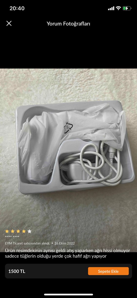 Beyaz IPL Lazer Epilasyon Cihazı - Görsel 2