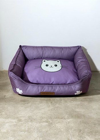 Mor Kedi Yatağı ve Yastık Seti - Görsel 2