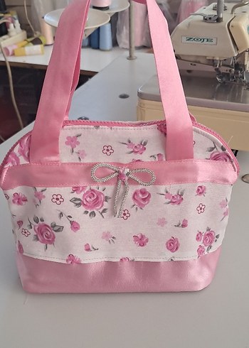 Pembe Vintage Kadın Omuz Çantası