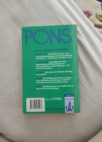 Beden Pons Basiswörterbuch Klett Almanca sözlük