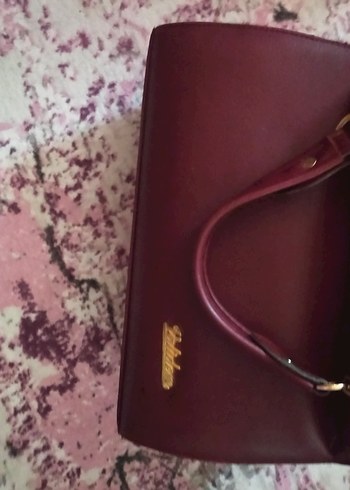 Klasik Bordo Deri Kadın Çanta - Görsel 5