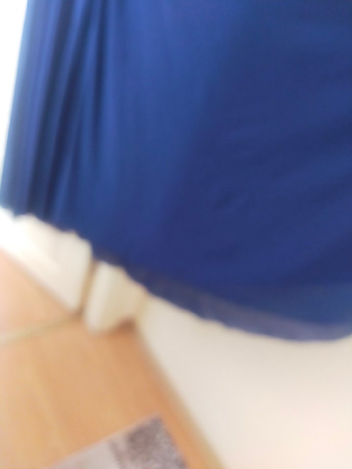 Uzun Lacivert Kadın Abiye Elbise - Görsel 3