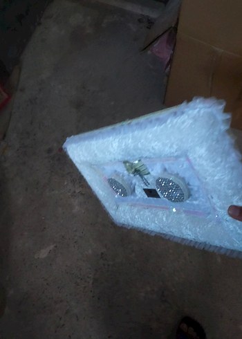 süslü  Beyaz Nisan tepsisi - Görsel 5