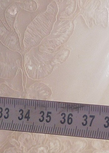 Vintage Beyaz Uzun Kollu Prenses Gelinlik - Görsel 11