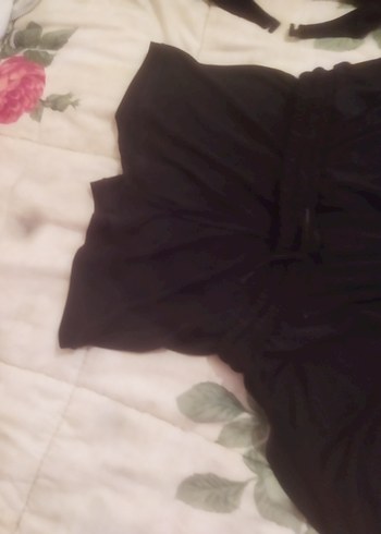 Siyah Mini Drapeli Kadın Mayo - Görsel 8