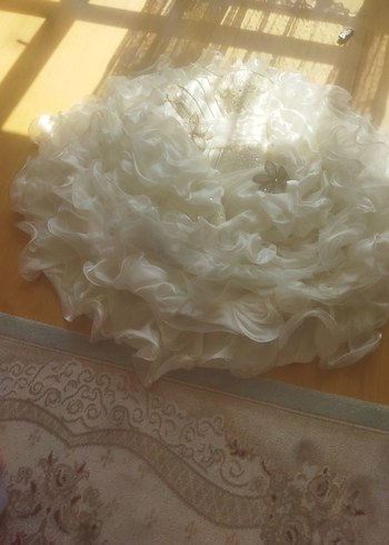 Beyaz tek askılı eski model gelinlik 38 beden - Görsel 12