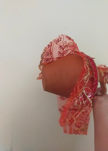 Kırmızı Nakışlı pusgullu testi - Görsel 6