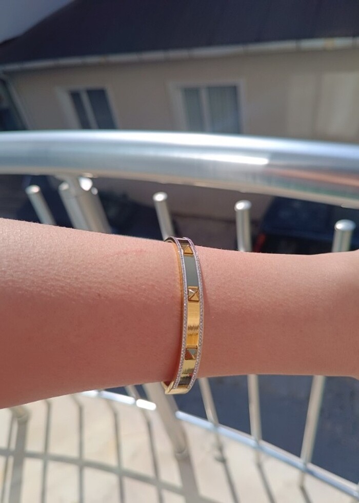 Gold çelik bileklik  - Görsel 2