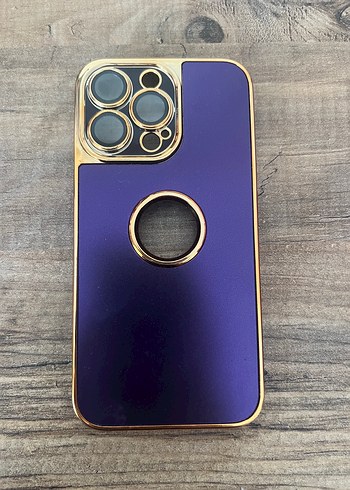 Mor gold iphone 13 pro uyumlu telefon kilifi - Görsel 2