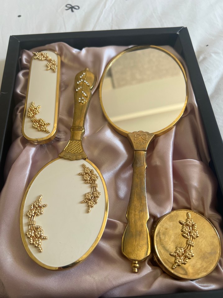 Gelinlik ceyizlik ayna tarak seti - Görsel 2