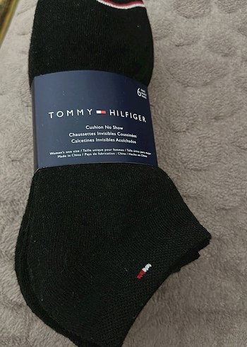Tommy Hilfiger Siyah Baskılı Bayan Çorap
