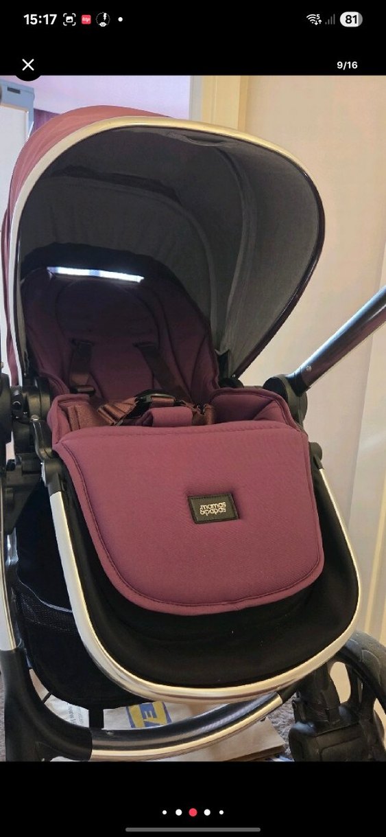 mamas papas ocarro bordo bebek arabası ve puseti - Görsel 2