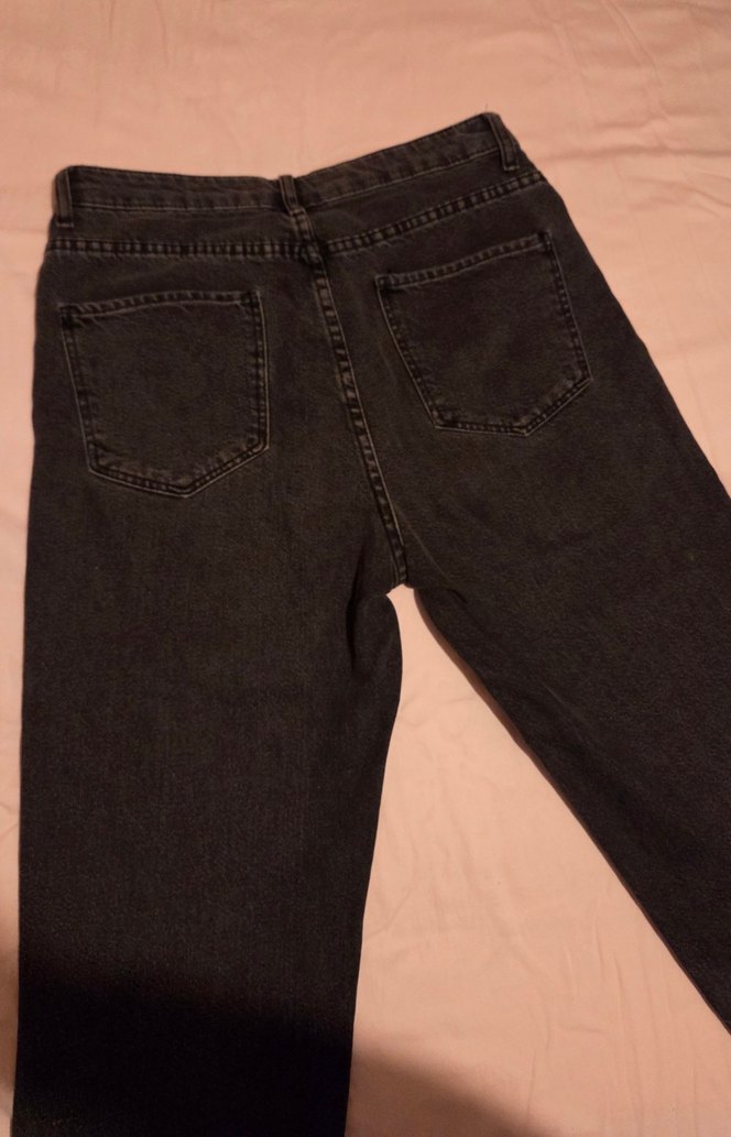 bershka siyah mom jean vintage model - Görsel 3