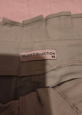 Mudo açık küf yeşili kemerli etek - Görsel 7