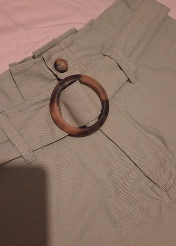 Mudo açık küf yeşili kemerli etek - Görsel 4