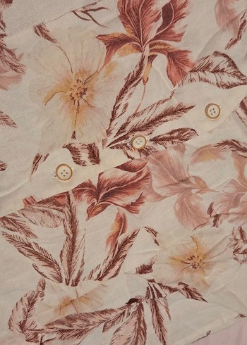 koton çiçek desenli vintage tarzda bluz - Görsel 8