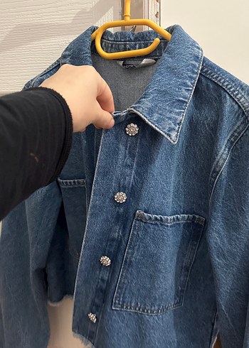 LC Waikiki Tasli Mavi Denim Ceket