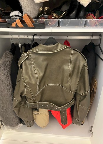 Zara deri ceket - Görsel 2