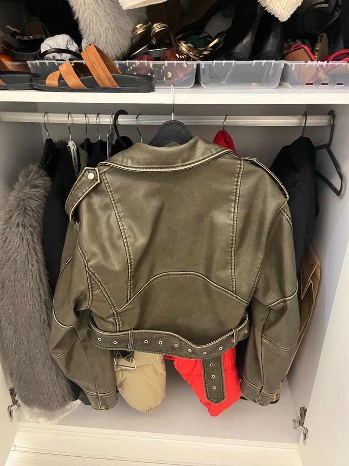 Zara deri ceket - Görsel 2