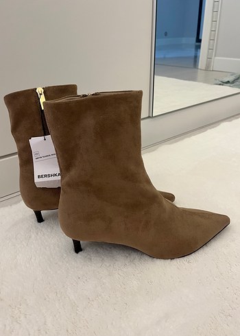 38 Beden Bershka Kahverengi Süet Bot