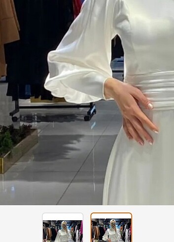 m Beden Tesettür nikah elbisesi