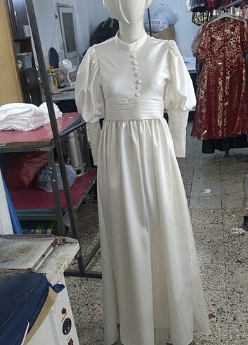 xxl Beden Tesettür nikah elbisesi