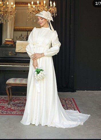 Tesettür nikah nişan abiyesi