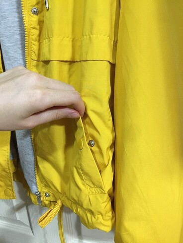 s Beden sarı Renk H&M Sarı Yağmurluk