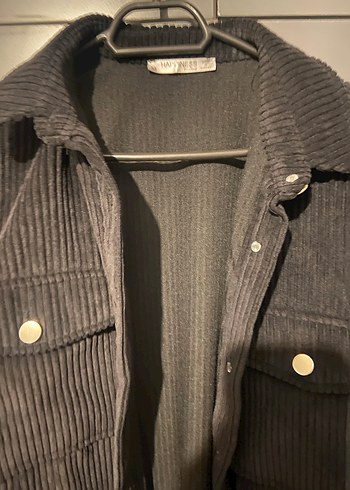 Siyah Kadın Süet Düğmeli Midi Ceket - Görsel 2