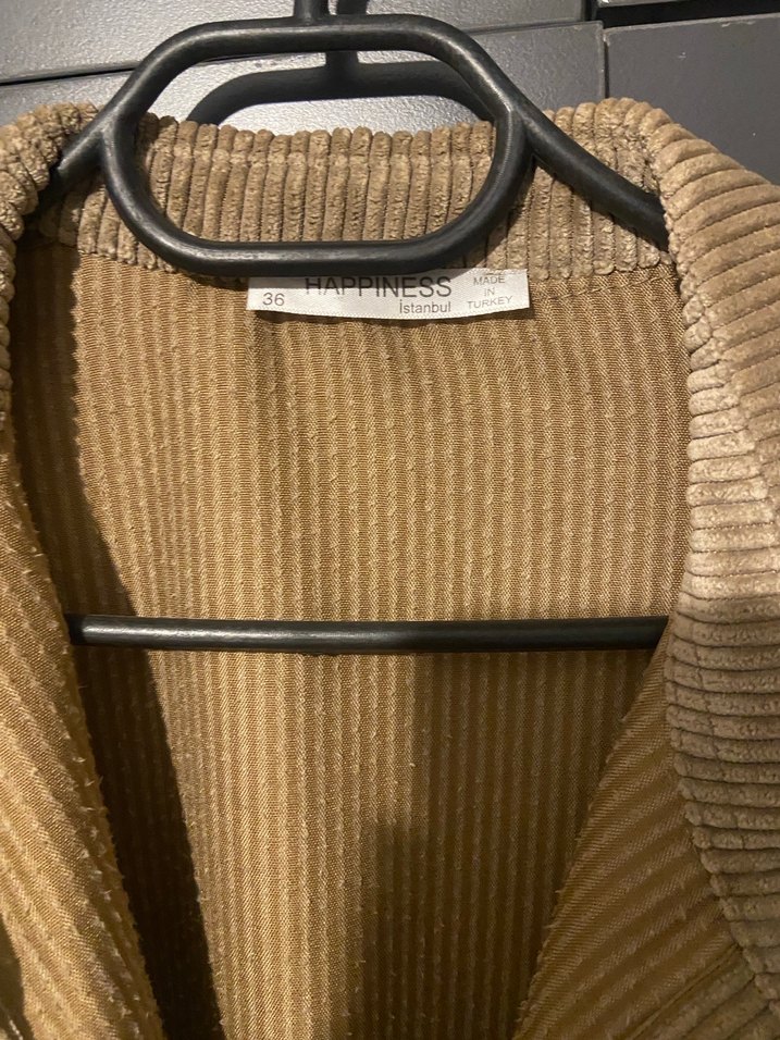 Bej Kadın Süet Düğmeli Gömlek - Görsel 2