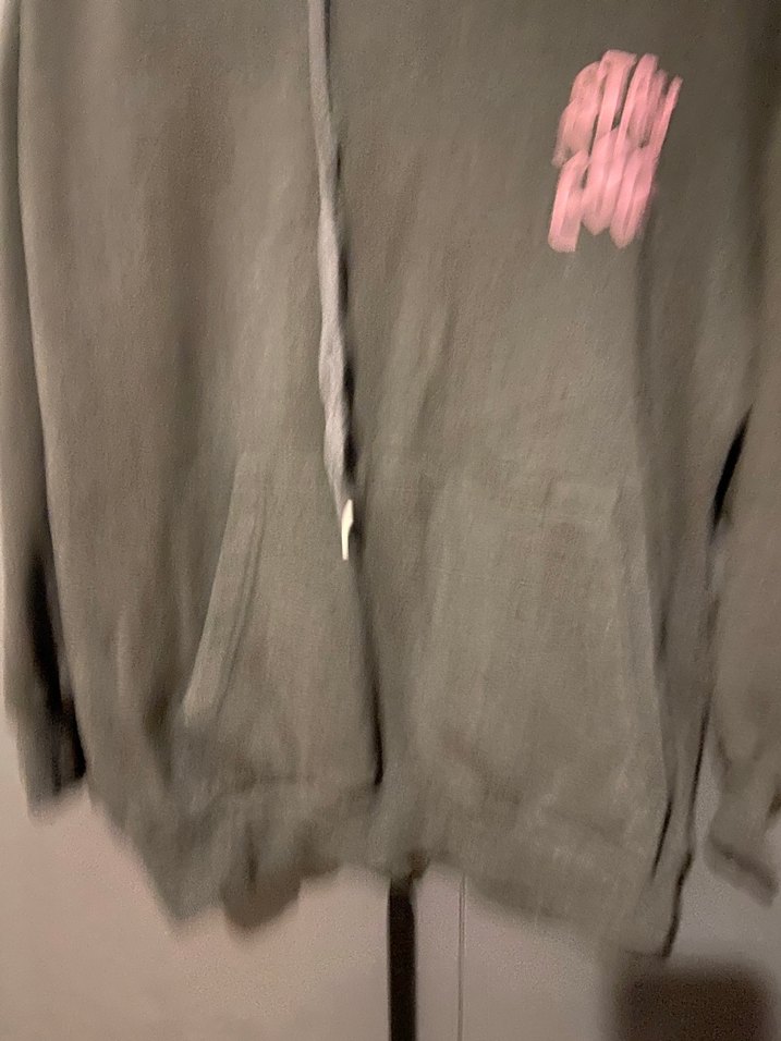 Gri Kapüşonlu Kadın Sweatshirt - Görsel 2