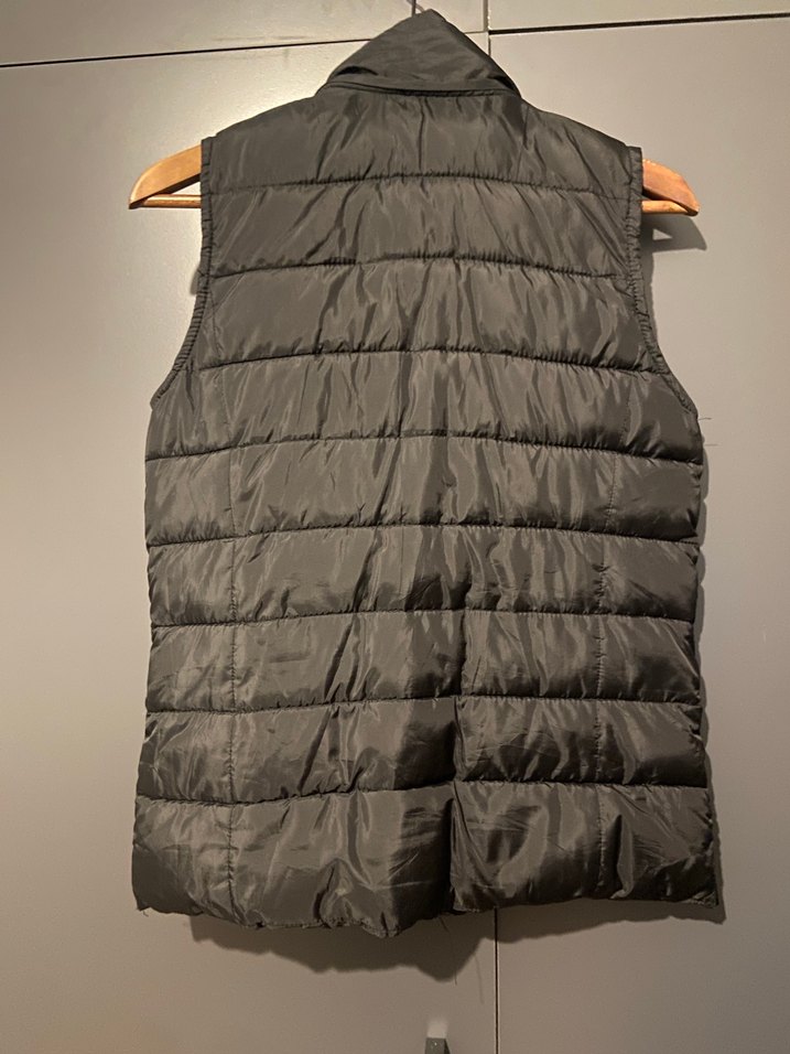 Siyah Kadın Fermuarlı Yelek - Görsel 4