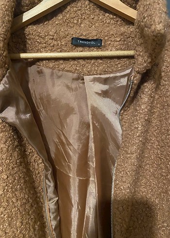 Kahverengi Suni Kürklü Midi Kadın Ceket - Görsel 5