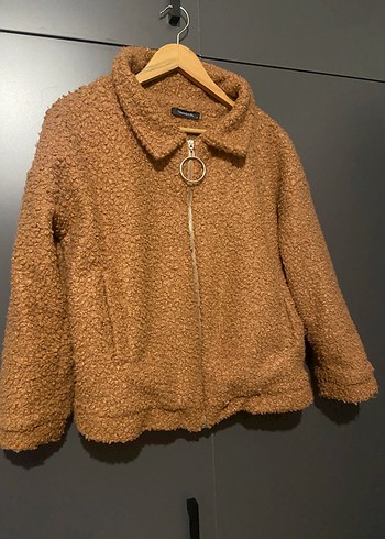 Kahverengi Suni Kürklü Midi Kadın Ceket - Görsel 3