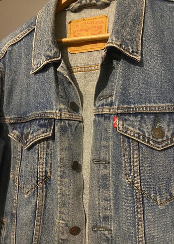 Düğmeli Kadın Mavi Denim Ceket - Görsel 5