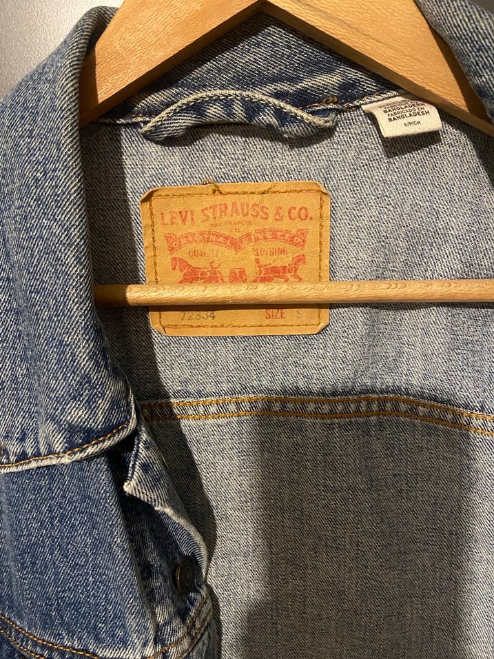 Düğmeli Kadın Mavi Denim Ceket - Görsel 3