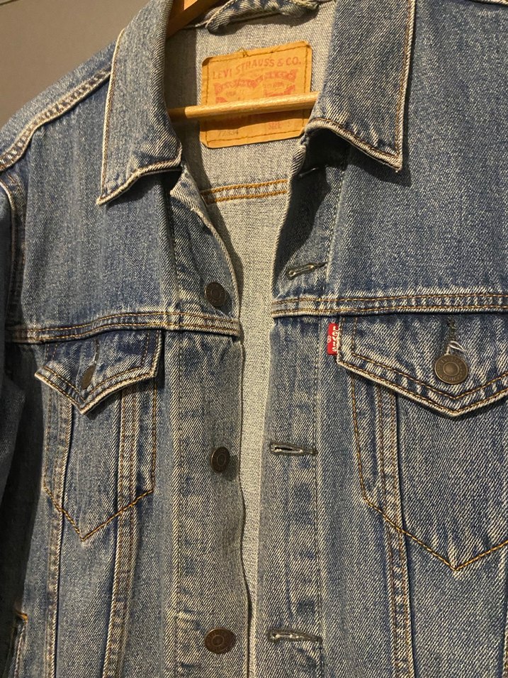 Düğmeli Kadın Mavi Denim Ceket - Görsel 5