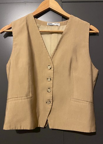 Bej Kemerli Kolsuz Kısa Takım - Görsel 2