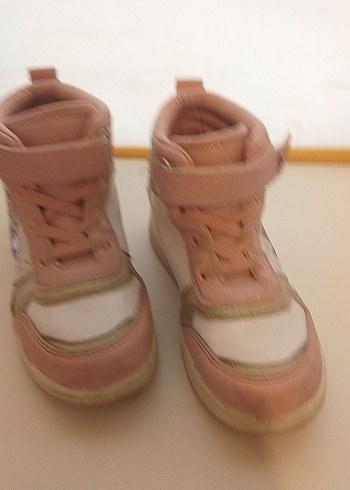 Kız Çocukları İçin Pembe Cırt Cırtlı Spor Ayakkabı - Görsel 17