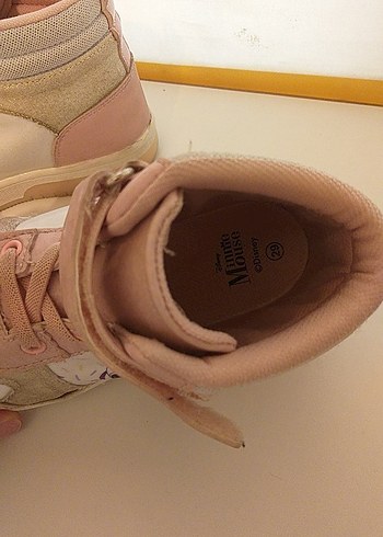 Kız Çocukları İçin Pembe Cırt Cırtlı Spor Ayakkabı - Görsel 6