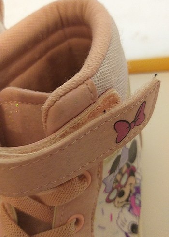 Kız Çocukları İçin Pembe Cırt Cırtlı Spor Ayakkabı - Görsel 10