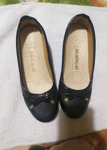 ANNE AYAKKABISI Siyah Yılan Desenli Düz Tabanlı Kadın Ayakkabı - Görsel 5